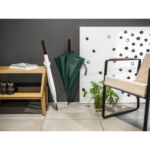verde oscuro APOLO. Paraguas fabricado en pongee poliéster reciclado (100% rPET) con apertura automática