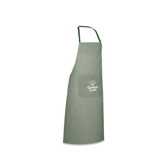 ZIMBRO. DELANTAL CON ALGODÓN RECICLADO (140 G/M²)