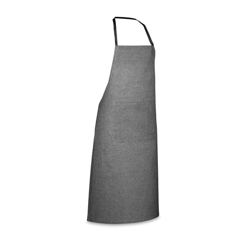 black ZIMBRO. Delantal con algodón reciclado (140 g/m²)