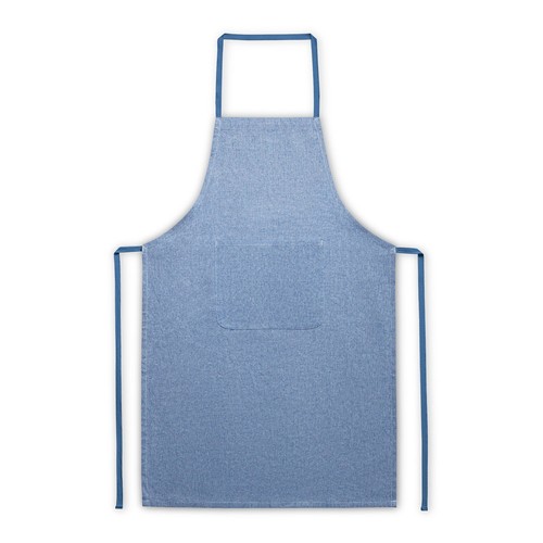 azulón ZIMBRO. Delantal con algodón reciclado (140 g/m²)