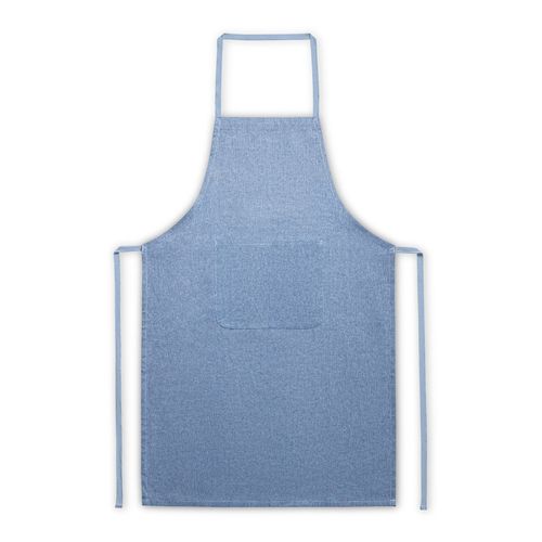 azulón ZIMBRO. Delantal con algodón reciclado (140 g/m²)