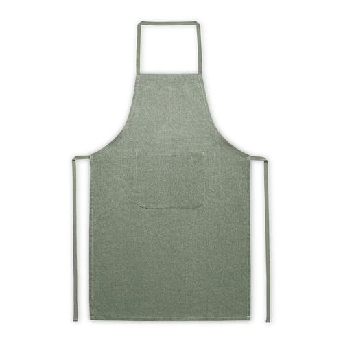 verde oscuro ZIMBRO. Delantal con algodón reciclado (140 g/m²)
