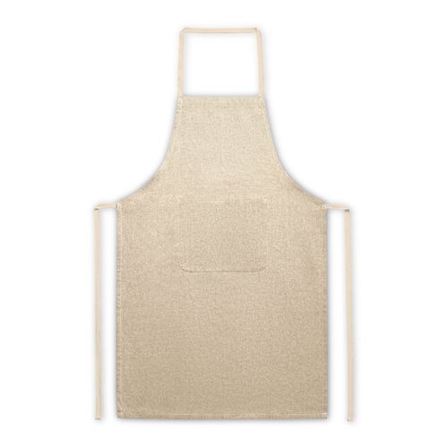 natural ZIMBRO. Delantal con algodón reciclado (140 g/m²)