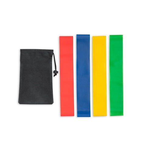 black BURPEE. Juego de bandas elásticas de resistencia con bolsa de tela no tejida