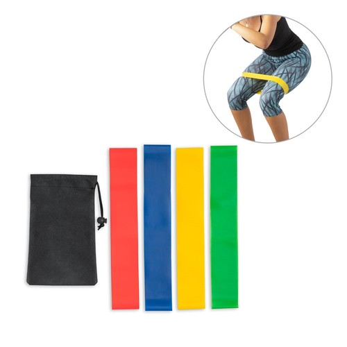 BURPEE. Jeu de bandes élastiques avec pochette en non-tissé, RIONDET SERIPUB, EYBENS