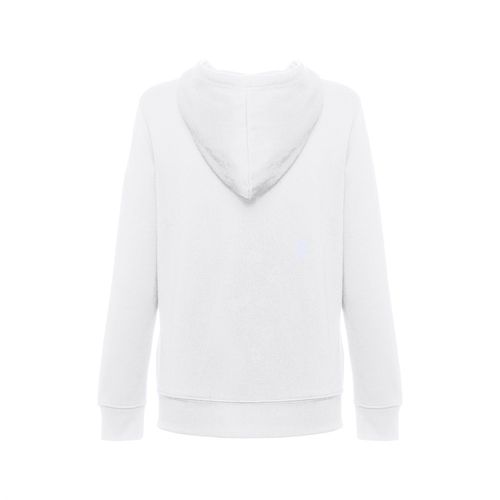 white THC AMSTERDAM WOMEN WH. Sudadera de mujer con cremallera y capucha