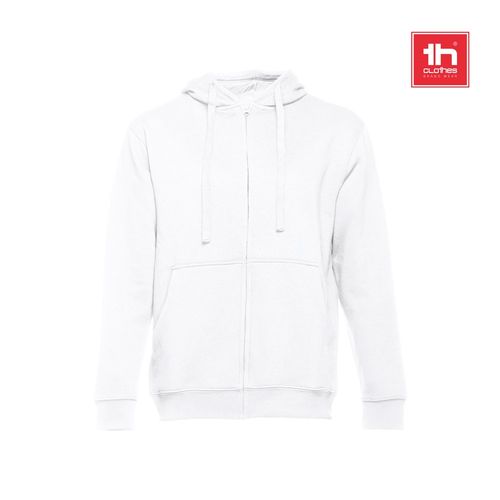 THC AMSTERDAM WH. SUDADERA UNISEX CON CREMALLERA Y CAPUCHA