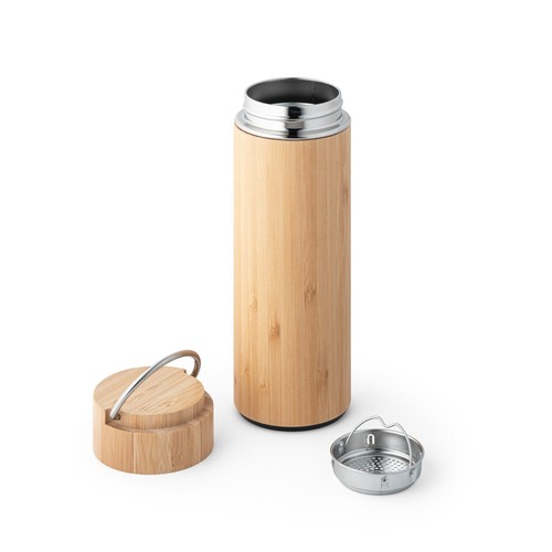 SOW. Thermos 440mL en bambou et acier inox - 4