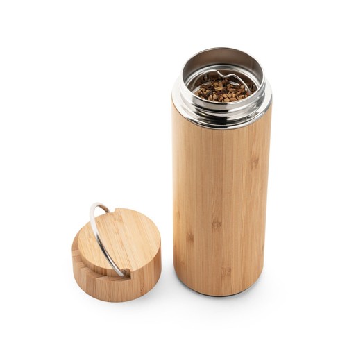 SOW. Thermos 440mL en bambou et acier inox - 5