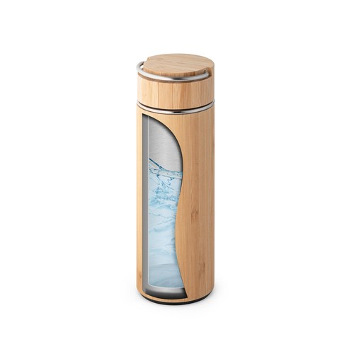 SOW. Thermos 440mL en bambou et acier inox - 7