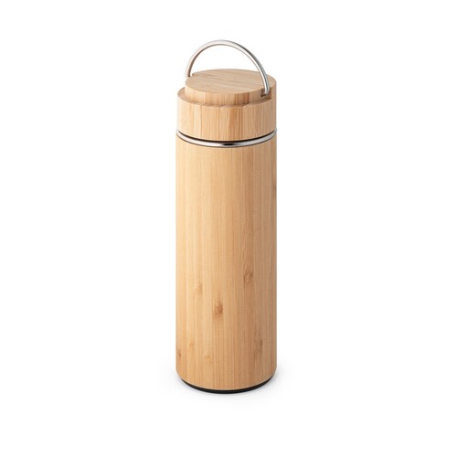 SOW. Thermos 440mL en bambou et acier inox - 2