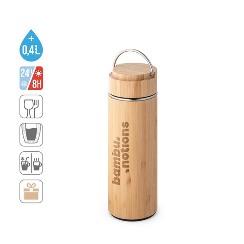 SOW. BOTELLA TERMO AISLADA AL VACÍO DE 440 ML