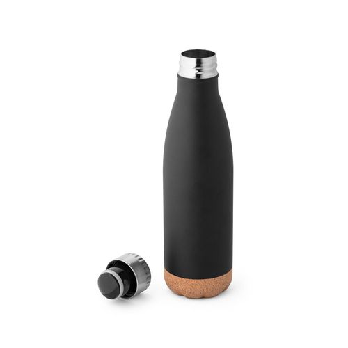 SOLBERG. Thermos 560mL en acier inox avec base en liège - 3