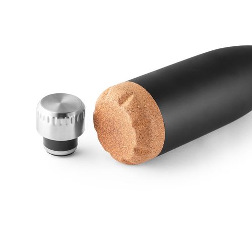 SOLBERG. Thermos 560mL en acier inox avec base en liège - 4