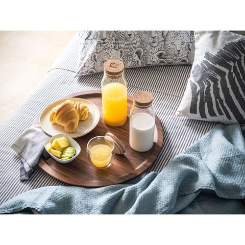 natural JASMIN 1000. Botella de vidrio borosilicato con tapón de corcho de 1 L
