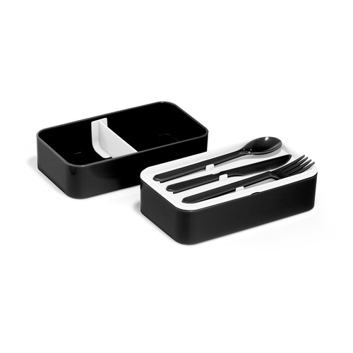 black BOCUSE. Fiambrer. Fiambrera de PP y PS de 680 mL