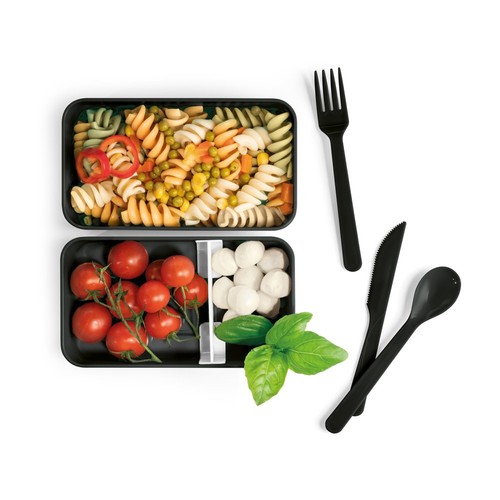 black BOCUSE. Fiambrer. Fiambrera de PP y PS de 680 mL