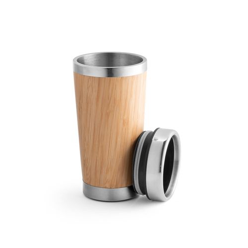 PIETRO. Tasse de voyage 500mL en babou et acier inox - 3