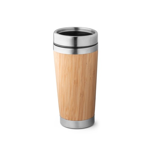 PIETRO. Tasse de voyage 500mL en babou et acier inox - 2