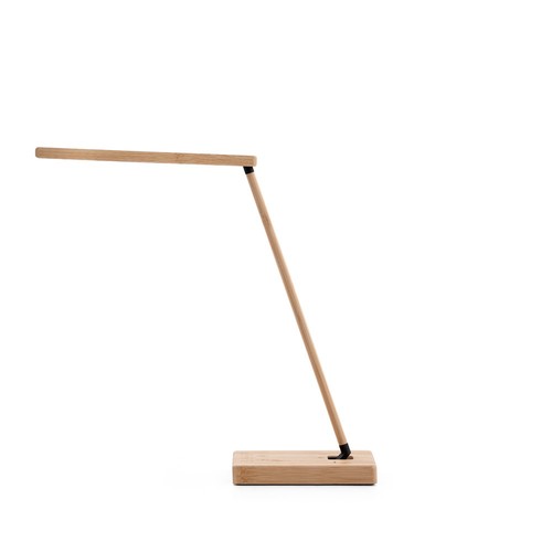 MOREY. Lampe de bureau pliante avec chargeur sans fil ultrarapide de 15 W en bambou - 6