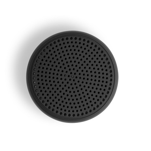 black TURING. Altavoz portátil de 3W con 4 horas de autonomía, fabricado en ABS reciclado (100% rABS)