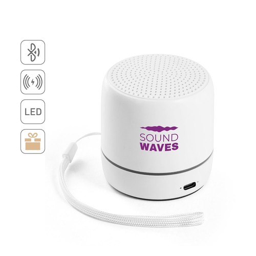 TURING. ALTAVOZ PORTÁTIL DE 3W CON 4 HORAS DE AUTONOMÍA, FABRICADO EN ABS RECICLADO (100% RABS)