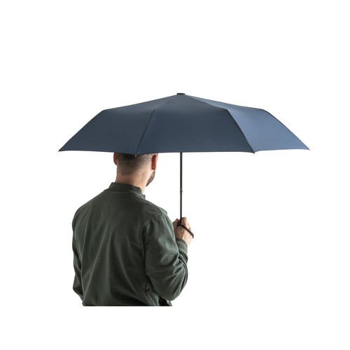blue CIMONE. paraguas plegable poliéster reciclado (100% rPET)