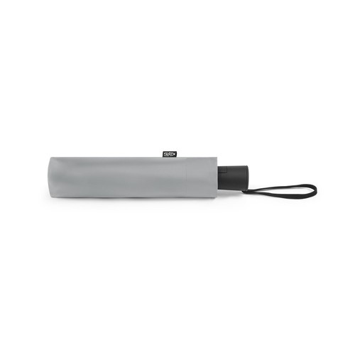 gris claro CIMONE. paraguas plegable poliéster reciclado (100% rPET)