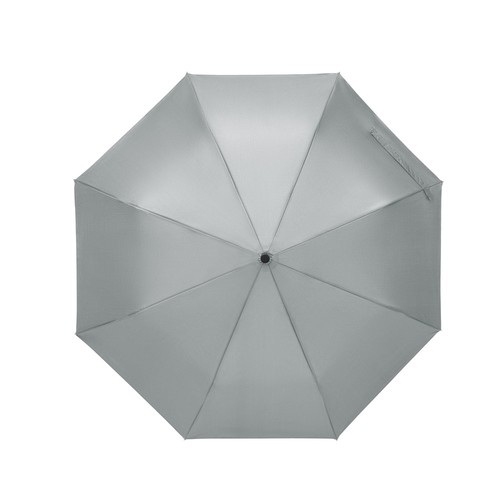 gris claro CIMONE. paraguas plegable poliéster reciclado (100% rPET)