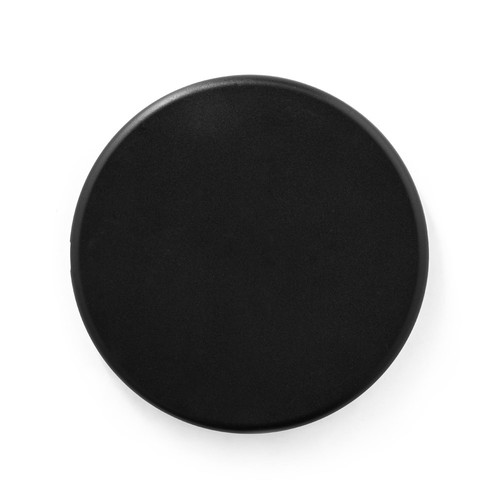 black SOVERY. Cargador inalámbrico rápido de 10W, fabricado en ABS reciclado (100% rABS)