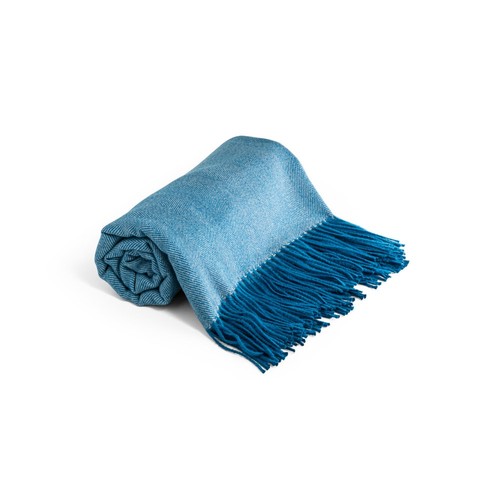 blue SMOOTH. Manta 100% acrílica con cinta y tarjeta de personalización (270 g/m²)