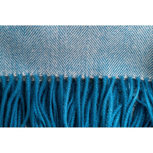blue SMOOTH. Manta 100% acrílica con cinta y tarjeta de personalización (270 g/m²)