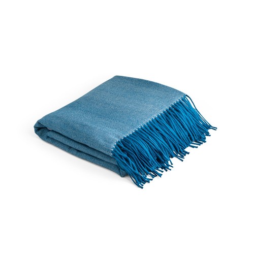 blue SMOOTH. Manta 100% acrílica con cinta y tarjeta de personalización (270 g/m²)