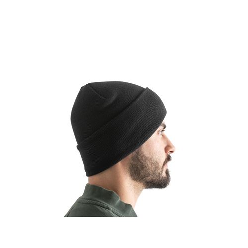CARL. Gorro unisex de doble capa de poliéster reciclado (100% rPET)