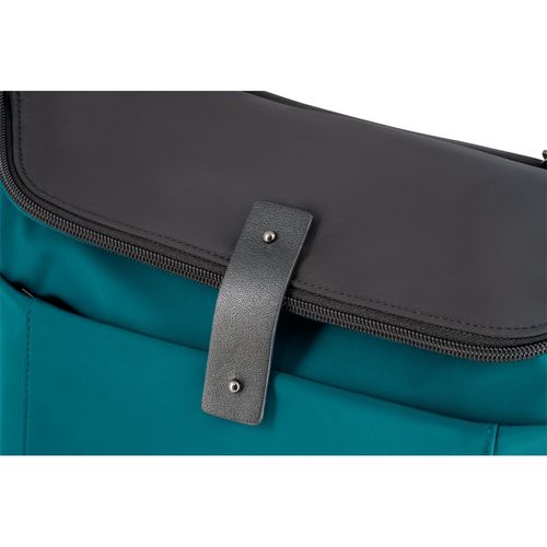 azul petróleo ROVER BACKPACK II. Mochila de tela y PU