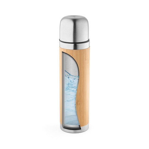CEYLON. Thermos 450mL en bambou et acier inox - 5