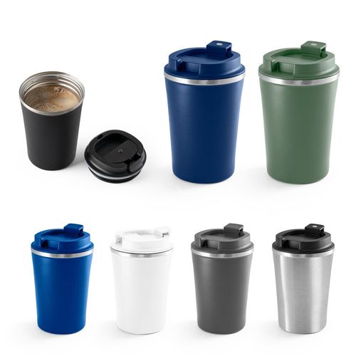 PHELPS. Tasse de voyage 470mL en acier inox et PP - 1