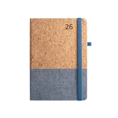 QUENTAL A5. Agenda de corcho y lino