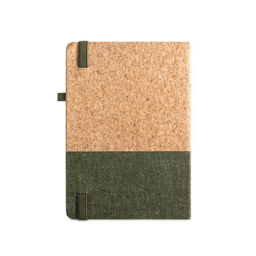 QUENTAL A5. Agenda de corcho y lino