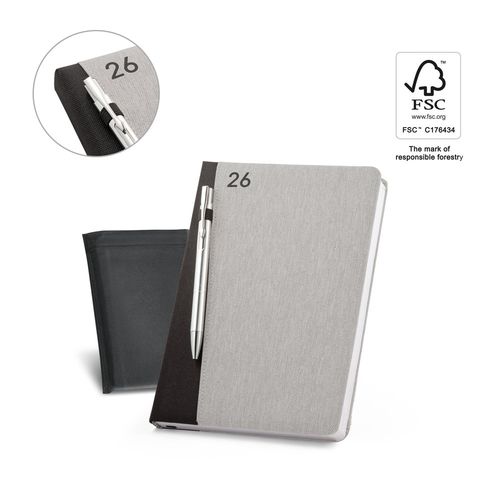 LARSSON A5. AGENDA A5 EN POLIÉSTER RECICLADO (100% RPET)