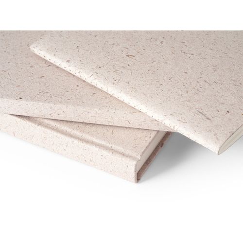 ORGANIC SEMI-RIGID. Bloc de notas A5 con tapa semirrígida de materia orgánica de elefante (80%)