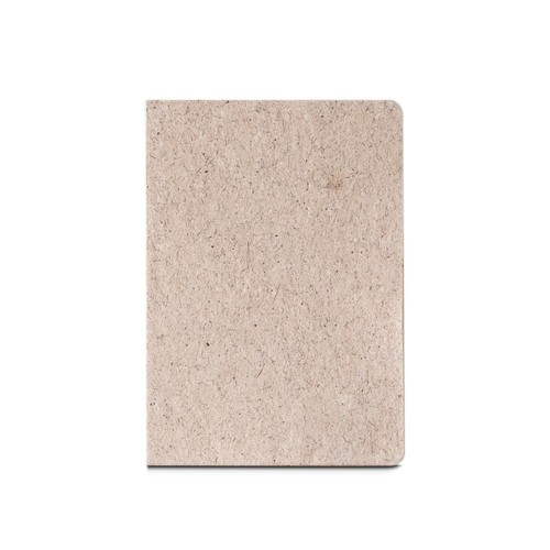 TEAPAD SEMI-RIGID. Bloc de notas A5 con tapa semirrígida elaborado a partir de residuos de hojas de té (65%)