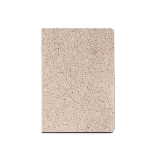 natural TEAPAD SEMI-RIGID. Bloc de notas A5 con tapa semirrígida elaborado a partir de residuos de hojas de té (65%)