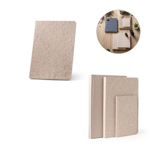 TEAPAD SEMI-RIGID. Bloc-notes A5 avec couverture semi-rigide fabriquée à partir de déchets de feuilles de thé (65%) - 1