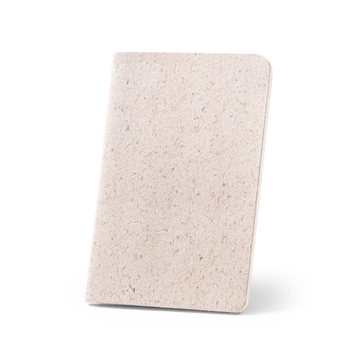 luz natural ORGANIC SOFT. Bloc de notas A6 con tapa flexible fabricado con materia orgánica de elefante (80%)