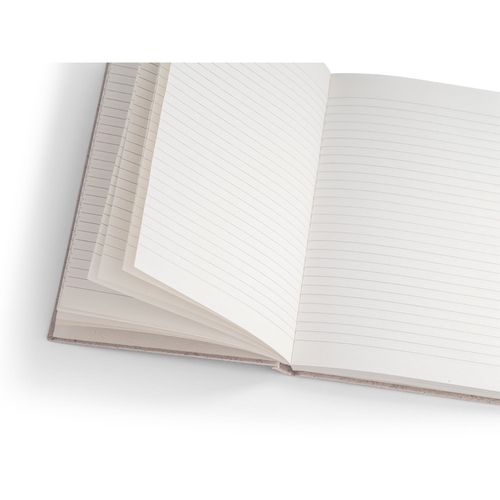 TEAPAD RIGID. Bloc-notes A5 avec couverture rigide fabriquée à partir de déchets de feuilles de thé (65%) - 5
