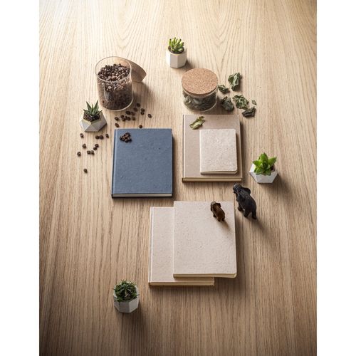 TEAPAD RIGID. Bloc-notes A5 avec couverture rigide fabriquée à partir de déchets de feuilles de thé (65%) - 8