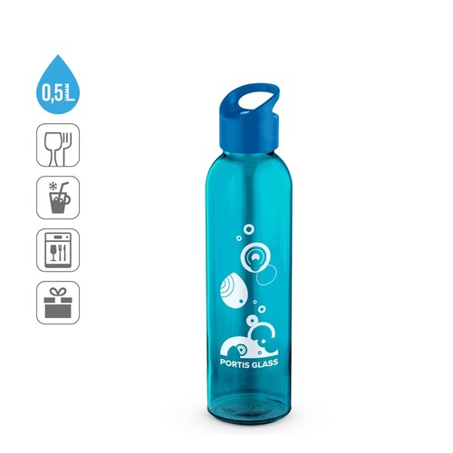 PORTIS GLASS. BOTELLA DE VIDRIO DE 500ML