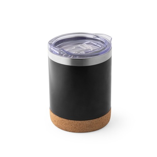 black SOLBERG TUMBLER. Taza de viaje de 400 mL