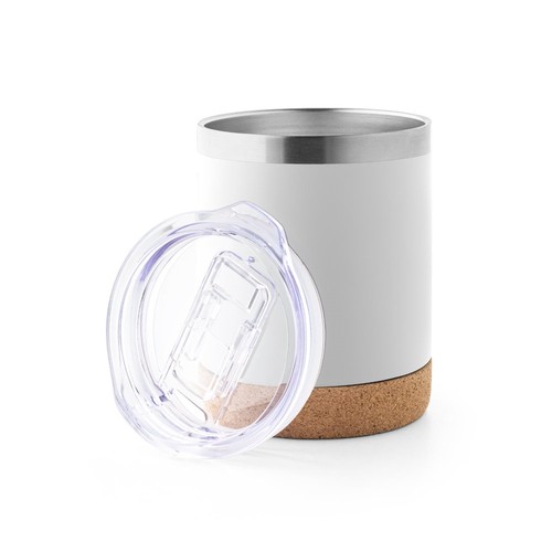 white SOLBERG TUMBLER. Taza de viaje de 400 mL